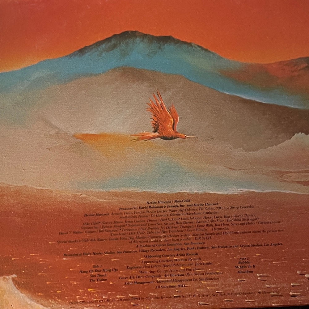 Herbie Hancock Man-Child vintage vinyl album. 1975 - Picture 2 of 4